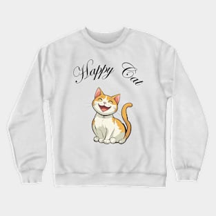 Happy cat Crewneck Sweatshirt